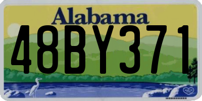 AL license plate 48BY371