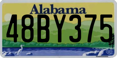 AL license plate 48BY375