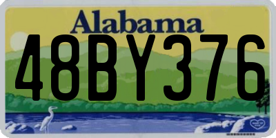 AL license plate 48BY376