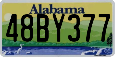 AL license plate 48BY377