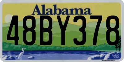 AL license plate 48BY378