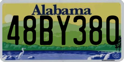 AL license plate 48BY380