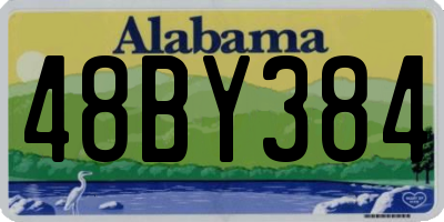 AL license plate 48BY384