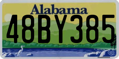 AL license plate 48BY385