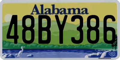 AL license plate 48BY386