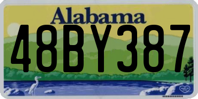 AL license plate 48BY387