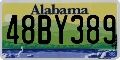 AL license plate 48BY389