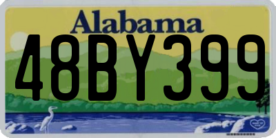 AL license plate 48BY399