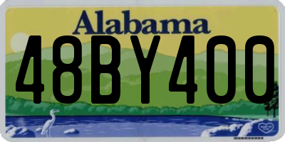 AL license plate 48BY400