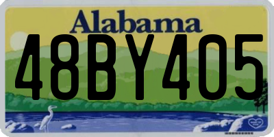 AL license plate 48BY405