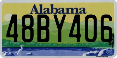 AL license plate 48BY406