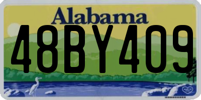 AL license plate 48BY409