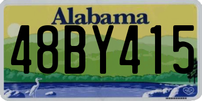 AL license plate 48BY415
