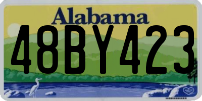 AL license plate 48BY423