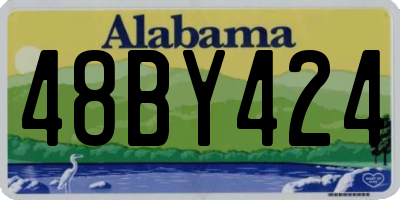 AL license plate 48BY424