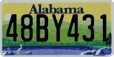 AL license plate 48BY431