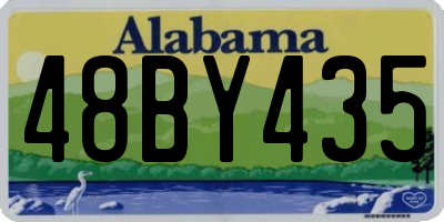 AL license plate 48BY435