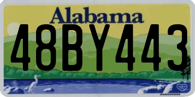 AL license plate 48BY443