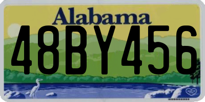 AL license plate 48BY456