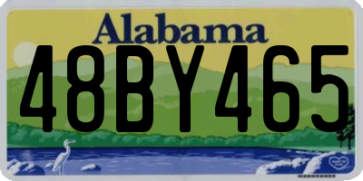 AL license plate 48BY465