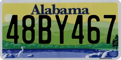 AL license plate 48BY467