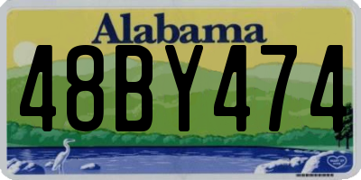 AL license plate 48BY474