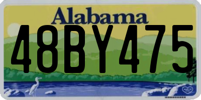 AL license plate 48BY475