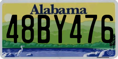 AL license plate 48BY476