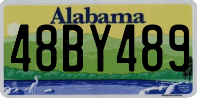 AL license plate 48BY489