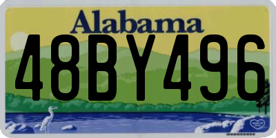 AL license plate 48BY496