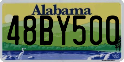 AL license plate 48BY500