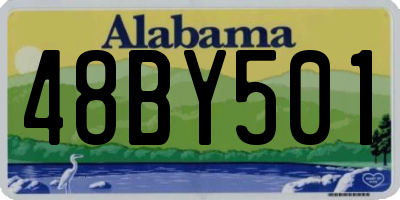 AL license plate 48BY501