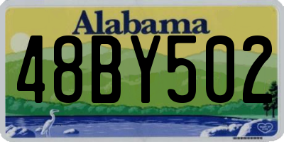 AL license plate 48BY502