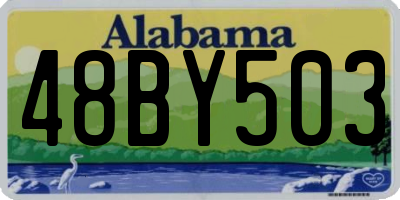 AL license plate 48BY503