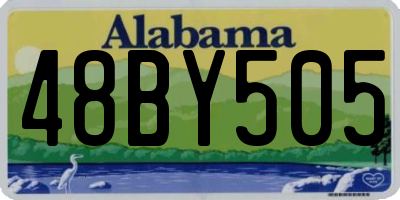 AL license plate 48BY505