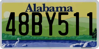 AL license plate 48BY511
