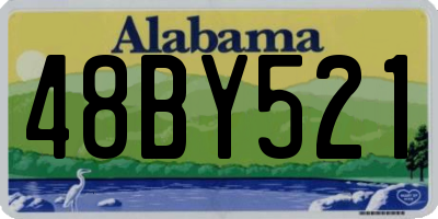 AL license plate 48BY521
