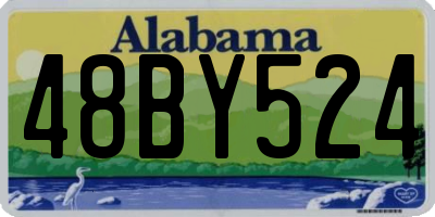 AL license plate 48BY524