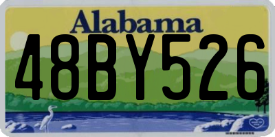 AL license plate 48BY526