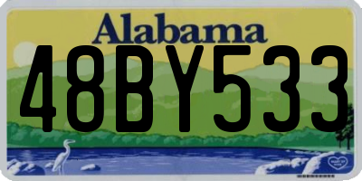 AL license plate 48BY533