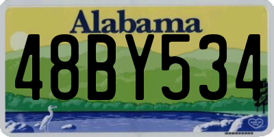 AL license plate 48BY534