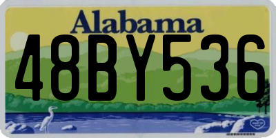 AL license plate 48BY536