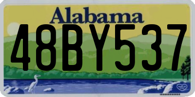 AL license plate 48BY537
