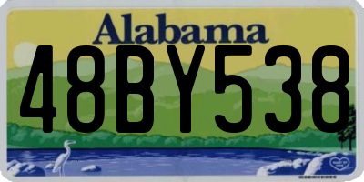 AL license plate 48BY538