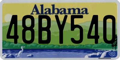 AL license plate 48BY540