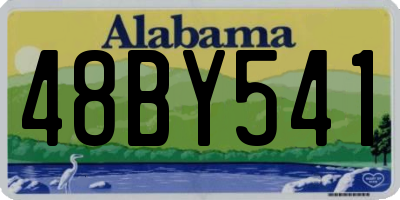 AL license plate 48BY541