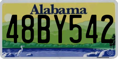 AL license plate 48BY542