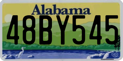 AL license plate 48BY545