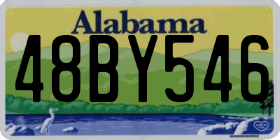 AL license plate 48BY546