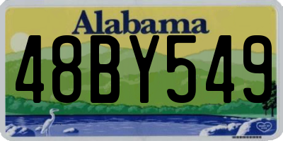 AL license plate 48BY549